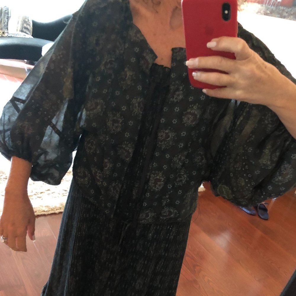 Spaghetti Strap Accordion-Pleated Dress w/ Jacket PRICED TO SELL - Picture 9 of 14